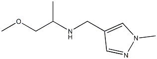 (1-methoxypropan-2-yl)[(1-methyl-1H-pyrazol-4-yl)methyl]amine Structure