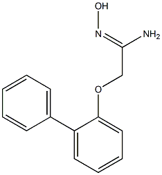 (1Z)-2-(1,1'-biphenyl-2-yloxy)-N'-hydroxyethanimidamide Structure
