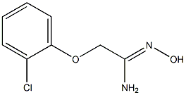 (1Z)-2-(2-chlorophenoxy)-N'-hydroxyethanimidamide Structure