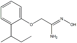 (1Z)-2-(2-sec-butylphenoxy)-N'-hydroxyethanimidamide Structure