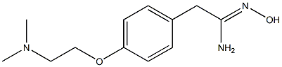 (1Z)-2-{4-[2-(dimethylamino)ethoxy]phenyl}-N'-hydroxyethanimidamide,,结构式
