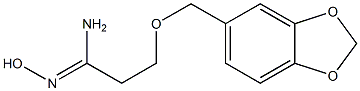 (1Z)-3-(1,3-benzodioxol-5-ylmethoxy)-N'-hydroxypropanimidamide