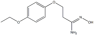 (1Z)-3-(4-ethoxyphenoxy)-N'-hydroxypropanimidamide