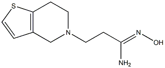 (1Z)-3-(6,7-dihydrothieno[3,2-c]pyridin-5(4H)-yl)-N'-hydroxypropanimidamide Structure