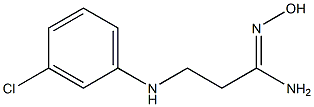 (1Z)-3-[(3-chlorophenyl)amino]-N'-hydroxypropanimidamide Structure