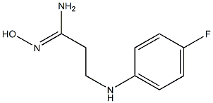 (1Z)-3-[(4-fluorophenyl)amino]-N'-hydroxypropanimidamide Structure