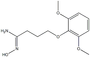 (1Z)-4-(2,6-dimethoxyphenoxy)-N'-hydroxybutanimidamide