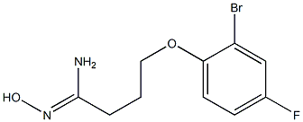 (1Z)-4-(2-bromo-4-fluorophenoxy)-N'-hydroxybutanimidamide