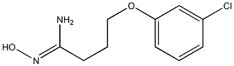 (1Z)-4-(3-chlorophenoxy)-N'-hydroxybutanimidamide Structure
