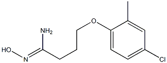 (1Z)-4-(4-chloro-2-methylphenoxy)-N'-hydroxybutanimidamide Structure