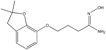 (1Z)-4-[(2,2-dimethyl-2,3-dihydro-1-benzofuran-7-yl)oxy]-N'-hydroxybutanimidamide