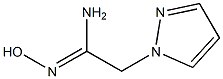 (1Z)-N'-hydroxy-2-(1H-pyrazol-1-yl)ethanimidamide Structure