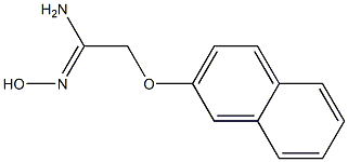 (1Z)-N'-hydroxy-2-(2-naphthyloxy)ethanimidamide Structure