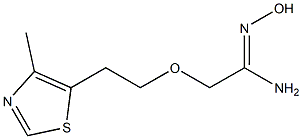 (1Z)-N'-hydroxy-2-[2-(4-methyl-1,3-thiazol-5-yl)ethoxy]ethanimidamide Structure