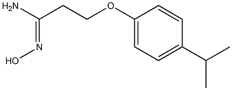 (1Z)-N'-hydroxy-3-(4-isopropylphenoxy)propanimidamide Structure