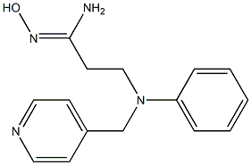 (1Z)-N'-hydroxy-3-[phenyl(pyridin-4-ylmethyl)amino]propanimidamide Structure