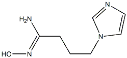 (1Z)-N'-hydroxy-4-(1H-imidazol-1-yl)butanimidamide Structure