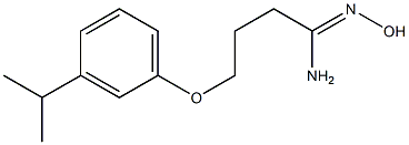 (1Z)-N'-hydroxy-4-(3-isopropylphenoxy)butanimidamide Struktur