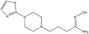 (1Z)-N'-hydroxy-4-[4-(1,3-thiazol-2-yl)piperazin-1-yl]butanimidamide Structure