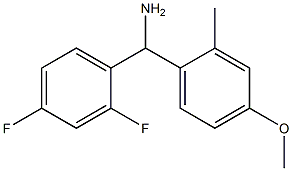 (2,4-difluorophenyl)(4-methoxy-2-methylphenyl)methanamine Struktur