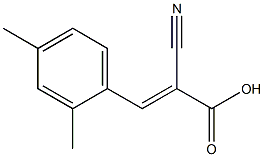 (2E)-2-cyano-3-(2,4-dimethylphenyl)acrylic acid 结构式