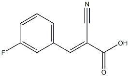 (2E)-2-cyano-3-(3-fluorophenyl)acrylic acid Struktur