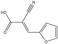 (2E)-2-cyano-3-(furan-2-yl)prop-2-enoic acid Struktur