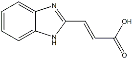 (2E)-3-(1H-1,3-benzodiazol-2-yl)prop-2-enoic acid Struktur