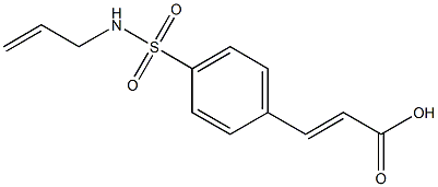 (2E)-3-{4-[(allylamino)sulfonyl]phenyl}acrylic acid Struktur
