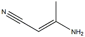 (2E)-3-aminobut-2-enenitrile 化学構造式