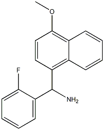 (2-fluorophenyl)(4-methoxynaphthalen-1-yl)methanamine Struktur