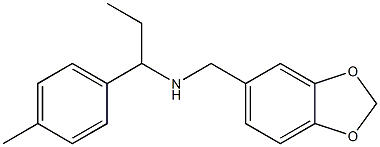 (2H-1,3-benzodioxol-5-ylmethyl)[1-(4-methylphenyl)propyl]amine