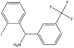 (2-iodophenyl)[3-(trifluoromethyl)phenyl]methanamine 结构式