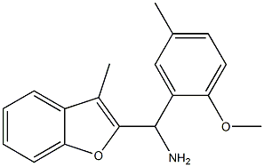 (2-methoxy-5-methylphenyl)(3-methyl-1-benzofuran-2-yl)methanamine
