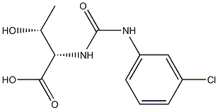 (2S,3R)-2-({[(3-chlorophenyl)amino]carbonyl}amino)-3-hydroxybutanoic acid|