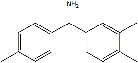 (3,4-dimethylphenyl)(4-methylphenyl)methanamine Structure