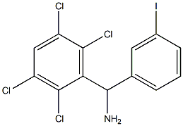 (3-iodophenyl)(2,3,5,6-tetrachlorophenyl)methanamine Struktur