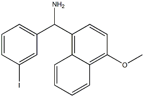 (3-iodophenyl)(4-methoxynaphthalen-1-yl)methanamine Struktur