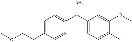(3-methoxy-4-methylphenyl)[4-(2-methoxyethyl)phenyl]methanamine