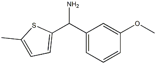 (3-methoxyphenyl)(5-methylthiophen-2-yl)methanamine Structure