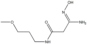 (3Z)-3-amino-3-(hydroxyimino)-N-(3-methoxypropyl)propanamide 结构式