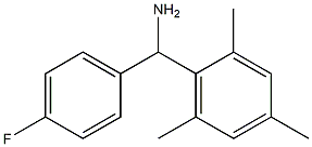 (4-fluorophenyl)(2,4,6-trimethylphenyl)methanamine Structure