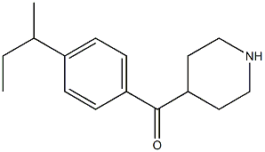 (4-sec-butylphenyl)(piperidin-4-yl)methanone Structure