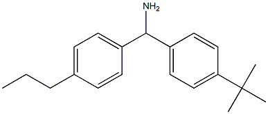 (4-tert-butylphenyl)(4-propylphenyl)methanamine Structure