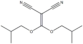 (diisobutoxymethylene)malononitrile Structure