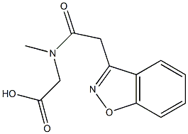 [(1,2-benzisoxazol-3-ylacetyl)(methyl)amino]acetic acid Structure
