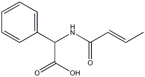 [(2E)-but-2-enoylamino](phenyl)acetic acid Struktur