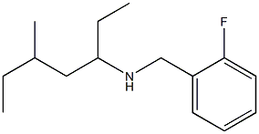 [(2-fluorophenyl)methyl](5-methylheptan-3-yl)amine Structure