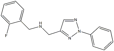 [(2-fluorophenyl)methyl][(2-phenyl-2H-1,2,3-triazol-4-yl)methyl]amine Structure