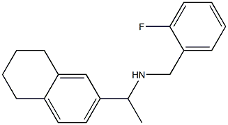 [(2-fluorophenyl)methyl][1-(5,6,7,8-tetrahydronaphthalen-2-yl)ethyl]amine Structure
